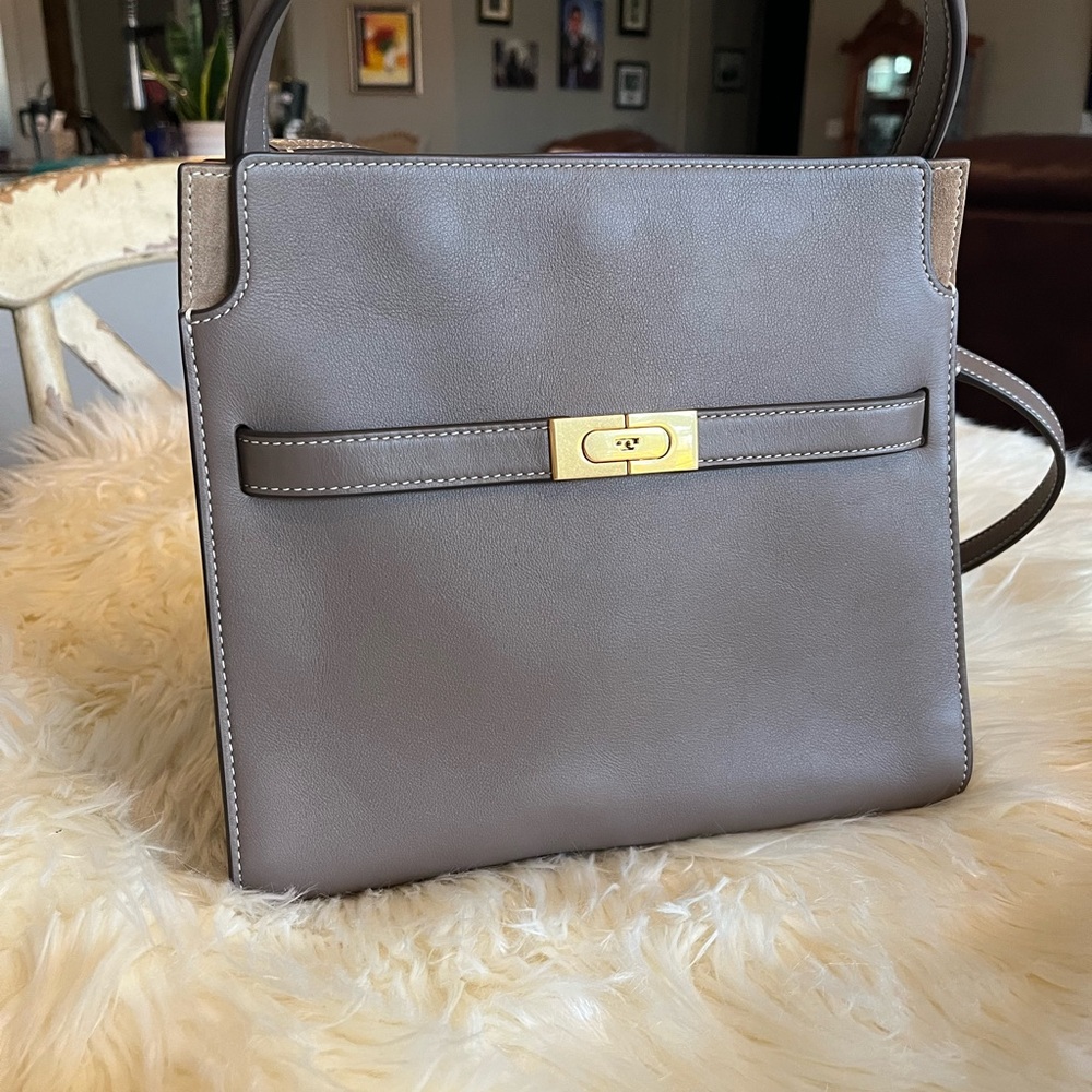 EUC Tory Burch Lee Radziwill Double Bag Small Clamshell
